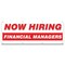 Signmission Now Hiring Financial Managers Banner Apply Inside Accepting Application Single Sided B-96-30240 - alternate 1